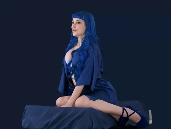 Blue Movie, 3D VR girl by Braindance